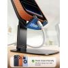 Lamicall Ultra-Thin Cell Phone Stand for Desk – [Height Adjustable] Foldable Desktop Phone Holder, Portable Mobile Stand, Office Desk Accessories for iPhone 17 16 15 14 13 Pro Max Air, Galaxy S25, S24(A-Black)