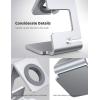 Lamicall Watch Stand for Apple Watch Magnetic Fast Charger – Desk Charging Stand Holder Dock for Apple iWatch Series SE3 SE2 Ultra 3, Series 11 10 9 8 7 6 5(49mm 46mm 45mm 44mm 42mm 41mm 40mm 38mm)(Sliver)