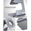 Lamicall Watch Stand for Apple Watch Magnetic Fast Charger – Desk Charging Stand Holder Dock for Apple iWatch Series SE3 SE2 Ultra 3, Series 11 10 9 8 7 6 5(49mm 46mm 45mm 44mm 42mm 41mm 40mm 38mm)(3-Grey)