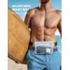 Lamicall Waterproof Fanny Pack Pouch – [2Pack] [2025 Elastic Waist Strap] IPX8 Dry Bags Water Proof Pouch for Swimming, Beach, Kayaking, Cruise Ship Essentials, 8.7” for iPhone 17 16 15 Pro Max Air(Clear)