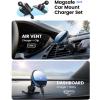 Lamicall for MagSafe Car Mount Charger – 15W Magnetic Wireless Car Charger Vent Dashboard, 360° Rotation Magnetic Phone Holder for Car Charging HandsFree for iPhone 17 16 15 Pro Max Air Plus(Upgraded – Qi2)