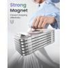 Lamicall for MagSafe Magnetic Phone Ring Grip – 360° Rotating Ring Holder with [Smooth Damping], Crystal Clear Finger Grip Kickstand, Strong Mag Safe Accessories for iPhone 17 Pro Max Air, All Phones(Crystal Pink)