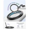 Lamicall for MagSafe Magnetic Phone Ring Grip – 360° Rotating Ring Holder with [Smooth Damping], Crystal Clear Finger Grip Kickstand, Strong Mag Safe Accessories for iPhone 17 Pro Max Air, All Phones(Crystal Black)