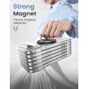 Lamicall for MagSafe Magnetic Phone Ring Grip – 360° Rotating Ring Holder with [Smooth Damping], Crystal Clear Finger Grip Kickstand, Strong Mag Safe Accessories for iPhone 17 Pro Max Air, All Phones(Crystal Black)