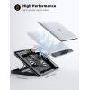 Laptop Cooler, Lamicall Laptop Cooling Pad : Portable Height Adjustable Laptop Cooling Fan Stand Holder Riser