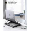 Laptop Cooler, Lamicall Laptop Cooling Pad : Portable Height Adjustable Laptop Cooling Fan Stand Holder Riser