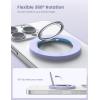 Magnetic Phone Ring Holder for Mag Safe – Lamicall Magnetic Finger Phone Ring Stand Holder, Magnet Ring Grip, Compatible with iPhone 14 Plus 13 12, Pro, Pro Max, Mini, Mag Safe Accessories, Violet