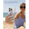 Magnetic Phone Ring Holder for Mag Safe – Lamicall Magnetic Finger Phone Ring Stand Holder, Magnet Ring Grip, Compatible with iPhone 14 Plus 13 12, Pro, Pro Max, Mini, Mag Safe Accessories, Violet