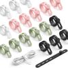 Lamicall 30Pack Silicone Cable Ties Cord Organizer, Multi Color Elastic Cable Management Wraps, Home Decor Organizer Ties Accessories for Phone Charger Electrical Cord, Chritsmas Travel Essentials(20Pack)