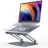 Lamicall Adjustable Laptop Stand, Portable Laptop Riser, Aluminum Laptop Stand for Desk Foldable, Ergonomic Computer Notebook Stand Holder for MacBook Air Pro, Dell XPS, HP (10-17.3”) – Silver(3-Gray)
