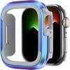 Lamicall Aluminum Rugged Case Armor Designed for Apple Watch Case Series 8/SE2/7/6/SE/5/4 45mm/44mm Bumper Metal Watch Case, Protective Armor Cover [No Screen Protector] Colour