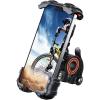 Lamicall Bike Phone Holder, Motorcycle Mount – Motorcycle Phone Holder, Handlebar Cell Phone Clamp, Scooter Phone Clip for iPhone Air 17 Pro Max, 16 15 Pro Max Plus, S20, More 4.7 to 6.8″ Smartphones(Orange)