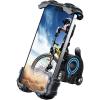 Lamicall Bike Phone Holder, Motorcycle Mount – Motorcycle Phone Holder, Handlebar Cell Phone Clamp, Scooter Phone Clip for iPhone Air 17 Pro Max, 16 15 Pro Max Plus, S20, More 4.7 to 6.8″ Smartphones(Blue)