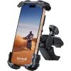 Lamicall Bike Phone Holder Mount – Motorcycle Handlebar Phone Mount Clamp, One Hand Operation, ATV Scooter Phone Clip for iPhone Air 17 16 15 Pro Max / 14 Plus, S20 and 4.7-6.8″ Cellphone, Black(Black)