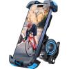 Lamicall Bike Phone Mount Holder – Motorcycle Phone Mount, Adjustable Cell Phone Holder, Bicycle Scooter Handlebar Cradle Clip for iPhone Air 17 Pro Max/ 16 Plus, 15 Plus, iPhone 14 and 4.7-6.8″ Phone(Blue)
