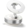 Lamicall Car Phone Holder – [70 LBS Strongest Suction] for Magsafe Car Mount, 360° Adjustable Suction Cup Phone Mount Dashboard Windshield Vacuum Magnetic Phone Holder for Car fit iPhone 17 16 Pro Max(NEW Upgraded – White)
