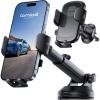Lamicall Car Phone Holder [3-in-1 Pro Version Suction Cup] 360° Rotation Phone Holders for Your Car [Metal Hook] Cell Phone Car Mount Dashboard Vent Windshield for iPhone 17 16 15 Pro Max Smartphone(NEW Upgraded – Lucite black)
