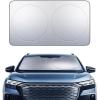 Lamicall Car Windshield Sun Shade – 4-Layer Reflective 240T Sun & UV Reflective Windshield Cover Sun Shade | Easy Install, Foldable | 59″x31″ Windshield Cover for Compact Sedan, SUV