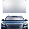 Lamicall Car Windshield Sun Shade – 4-Layer Reflective 240T Sun & UV Reflective Windshield Cover Sun Shade | Easy Install, Foldable | 64″x34″ Windshield Cover for Medium Sedan, SUV(64″x34″)