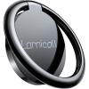 Lamicall Cell Phone Ring Holder Stand – Phone Finger Gip Kickstand, 360° Rotation Polished Metal Grip for Magnetic Car Mount, Fit for iPhone 17/16/15/14 Pro Max Air, Android Smartphone Accessories(Black-01)