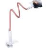 Lamicall Gooseneck Phone Holder for Bed – Cell Phone Mount Clamp Clip, Flexible Long Arm, Overhead Mount for Desk Headboard Bedside, for iPhone Air 17 Pro Max, 16 Pro Max, 15, 14 & 4-7″ Phone(Rose Gold)