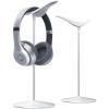 Lamicall Headphone Stand, Desktop Headset Holder – Desk Earphone Stand, for All Headsets Such as Airpods Max, HyperX Gaming Headphones, Beats/Sennheiser Music Headphones – Black(White)