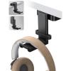 Lamicall Headphone Stand, Headset Hanger – 360 Degree Rotation Earphone Hook Holder Mount, Table Headphone Stand with Cable Organizer, Gaming Headset Clamp for HyperX, Razer, Sony, Sennheiser – Black(Black)