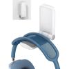 Lamicall Headphone Stand, Sticky Headset Hanger – Adhesive Headphone Holder Hook Mount, Headset Stand Holder Clip Under Desk, Earphone Clamp for Airpods Max, HyperX, Sennheiser, Black(White – One Pack)
