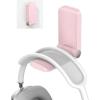 Lamicall Headphone Stand, Sticky Headset Hanger – Adhesive Headphone Holder Hook Mount, Headset Stand Holder Clip Under Desk, Earphone Clamp for Airpods Max, HyperX, Sennheiser, Black(Pink – One Pack)