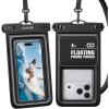Lamicall IP68 Floating Waterproof Phone Pouch – [2 Pack] Water Proof Phone Case with Lanyard, Cell Phone Dry Bag for Beach & Cruise, for iPhone 17 16 15 14 13 Pro Max, Galaxy S25 S24 Ultra, 4-7.5″