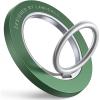 Lamicall Magnetic Phone Ring Grip Holder Compatible for Magsafe, [Upgraded Strong Magnet] Finger Ring Holder, Pop Grip Socket Stand, Mag Safe Kickstand Accessories for iPhone 17 Pro Max, Dark Green(Dark Green)
