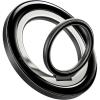 Lamicall Magnetic Phone Ring Grip for MagSafe – [4.4lbs Ultra Magnet] Finger Holder, Father’s Day for Father, 360° Metal Gear Hinge Ring Stand for iPhone 16 15 14 Pro Max, Cases, Mag Safe Accessories(Crystal Black)