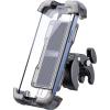 Lamicall Motorcycle Phone Mount, Bike Phone Holder – [Metal Lock] Upgrade Quick Install Handlebar Clip for Bicycle Scooter, Cell Phone Clamp for iPhone 17 16 15 Pro Max, Galaxy, 4.7-6.8″ Phones(Transparent)