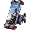 Lamicall Motorcycle Phone Mount, Bike Phone Holder – [Metal Lock] Upgrade Quick Install Handlebar Clip for Bicycle Scooter, Cell Phone Clamp for iPhone 17 16 15 Pro Max, Galaxy, 4.7-6.8″ Phones(Red)