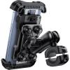 Lamicall Motorcycle Phone Mount Holder – [Dual Vibration Dampener] [Metal Adjustment Arm] Motorcycle Cell Phone Holder, Bike Handlebar Phone Mount, for iPhone 16/15/ 14/13 Pro Max, 4.7-6.7″ Phones(Black)