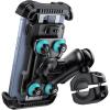 Lamicall Motorcycle Phone Mount Holder – [Dual Vibration Dampener] [Metal Adjustment Arm] Motorcycle Cell Phone Holder, Bike Handlebar Phone Mount, for iPhone 16/15/ 14/13 Pro Max, 4.7-6.7″ Phones(Blue)