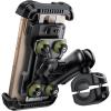 Lamicall Motorcycle Phone Mount Holder – [Dual Vibration Dampener] [Metal Adjustment Arm] Motorcycle Cell Phone Holder, Bike Handlebar Phone Mount, for iPhone 16/15/ 14/13 Pro Max, 4.7-6.7″ Phones(Green)
