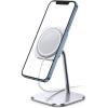 Lamicall Phone Stand for Apple 15W MagSafe Charger – [Charger Not Included] 360 Rotation Adjustable Aluminum Charging Holder Dock for Desk, Compatible with iPhone 17 16 15 14 Air, Pro, Pro Max, Plus(for 15W Charger)
