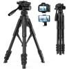 Lamicall Projector Tripod Stand, Laptop Holder – 22-36″ Height Adjustable & Foldable Projector Heavy Duty Stand, Muti-Angle, Universal for Home, Office, Outdoor, Stage, Podium