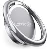 Lamicall Silver Cell Phone Ring Finger Stand – Phone Ring Grip Holder Kickstand, Metal Grip Hook Work with Magnetic Car Mount, Compatible with iPhone 16 15 Pro Max Plus XR, Smartphone Accessories(Sliver-02)
