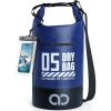 Lamicall Small Dry Bag, Waterproof Bag – [Durable & Floating] 5L/10L/20L/30L/40L Water Proof Bag with Waterproof Phone Pouch, Keeps Gear Dry Sack for Kayak Swim Boat Paddle Boarding Hiking Fishing(Navy Blue)