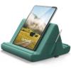 Lamicall Tablet Pillow Holder Stand – Tablet Pillow Soft Pad Dock for Lap, Bed and Desk with Pocket & 4 Viewing Angles, for iPad Pro 13, 11, 12.9, Air, Mini, Kindle, iPhone, 4-13″ Devices, Black(Green)