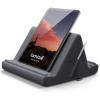 Lamicall Tablet Pillow Holder Stand – Tablet Pillow Soft Pad Dock for Lap, Bed and Desk with Pocket & 4 Viewing Angles, for iPad Pro 13, 11, 12.9, Air, Mini, Kindle, iPhone, 4-13″ Devices, Black(Gray)