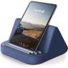 Lamicall Tablet Stand, Tablet Pillow Holder – [Case Friendly] Tablet Pillow Soft Pad with Pocket for Lap, Bed and Sofa, Compatible with iPad Pro, Air, Mini, Kindle, Galaxy and More 4-13″ Devices, Blue