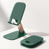 Lamicall Ultra-Thin Cell Phone Stand for Desk – [Height Adjustable] Foldable Desktop Phone Holder, Portable Mobile Stand, Office Desk Accessories for iPhone 17 16 15 14 13 Pro Max Air, Galaxy S25, S24(Green)