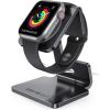 Lamicall Watch Stand for Apple Watch Magnetic Fast Charger – Desk Charging Stand Holder Dock for Apple iWatch Series SE3 SE2 Ultra 3, Series 11 10 9 8 7 6 5(49mm 46mm 45mm 44mm 42mm 41mm 40mm 38mm)(1-Black)