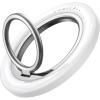 Lamicall for MagSafe Magnetic Phone Ring Grip – 360° Rotating Ring Holder with [Smooth Damping], Crystal Clear Finger Grip Kickstand, Strong Mag Safe Accessories for iPhone 17 Pro Max Air, All Phones(Crystal White)