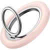 Lamicall for MagSafe Magnetic Phone Ring Grip – 360° Rotating Ring Holder with [Smooth Damping], Crystal Clear Finger Grip Kickstand, Strong Mag Safe Accessories for iPhone 17 Pro Max Air, All Phones(Crystal Pink)