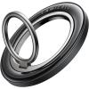 Lamicall for MagSafe Magnetic Phone Ring Grip – 360° Rotating Ring Holder with [Smooth Damping], Crystal Clear Finger Grip Kickstand, Strong Mag Safe Accessories for iPhone 17 Pro Max Air, All Phones(Crystal Black)