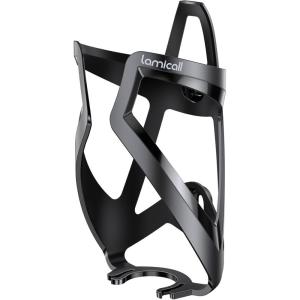 Lamicall Bike Water Bottle Holder – 1.2 Oz Ultralight & Sturdy Bike Cup Holder, Bicycle Drink Cage, Cycling Bike Water Bottle Cage with Screw Tool, for 2.75-3.94″ Diameter Bottles(Black)